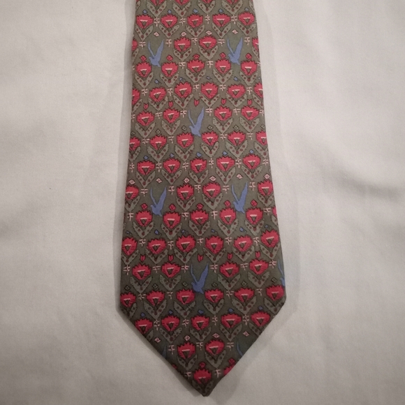 TIE- "HERMES" VINTAGE 💯% SILK - Picture 2 of 6